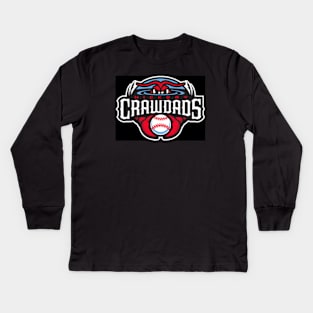 Hickory Crawdads Kids Long Sleeve T-Shirt